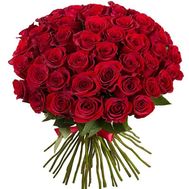 51 червона імпортна троянда