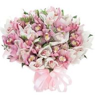 Большой букет орхидей