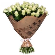A bouquet of 51 white roses