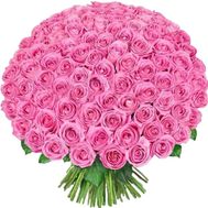 Букет із 201 рожевої троянди