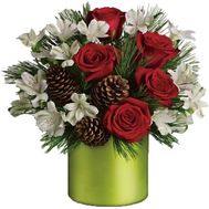 Квіти на Новий рік в коробці