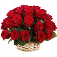 Basket of 31 roses