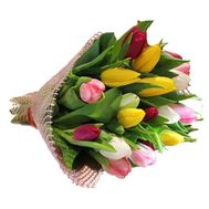 Микс тюльпанов в букете