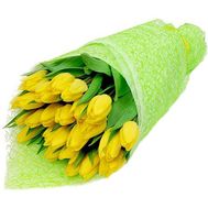 Солнечные желтые тюльпаны