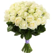 Amazing bouquet of white roses