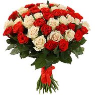 A gorgeous bouquet of 51 roses