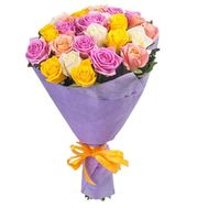 21 multi-colored rose