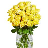 25 желтых роз