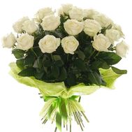Bouquet of 19 white roses