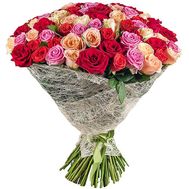 101 різнокольорова троянда