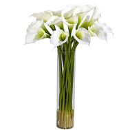 15 white callas