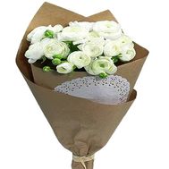 Букет белых ранункулюсов