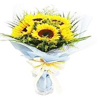 Букет подсолнухов - Яркий день