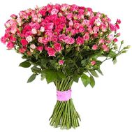 Beautiful bouquet of small-sized roses