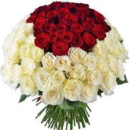 Оригінальний букет із 101 троянди