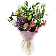 Прикольный букет лизиантусов