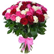 Розкішний букет із 55 троянд