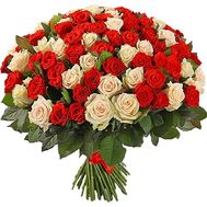 Дивовижний букет із 101 троянди