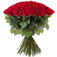 101 червона троянда 80 см