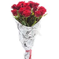 15 red roses 70 cm