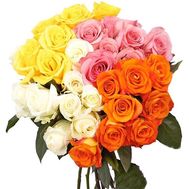 31 короткая роза в букете