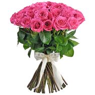 31 рожева імпортна троянда 80 см