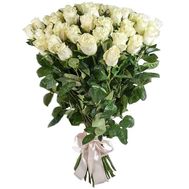 51 біла імпортна троянда 80 см