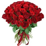 51 красная роза 50 см