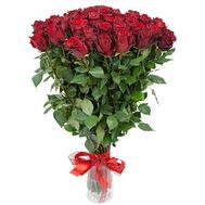 51 червона троянда 80 см