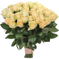 51 персиковая роза 50 см