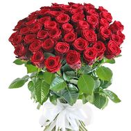 Шляхетний букет червоних троянд