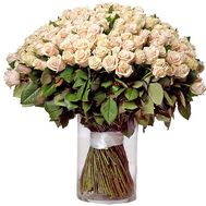 Величезний букет із 301 кремовою троянди