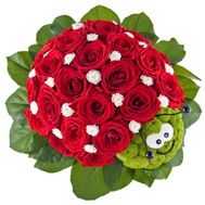 Божа корівка з квітів