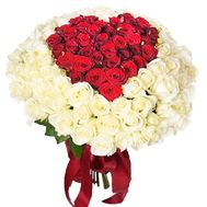 Букет квітів серце