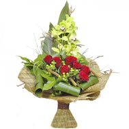 Bouquet for businessman
