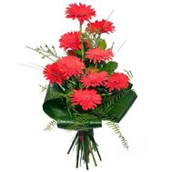 Bouquet of gerberas for the head