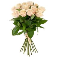 Bouquet of 13 Cream Roses