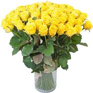 Букет із 151 жовтої троянди