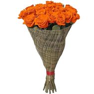 Букет із 23 помаранчевих троянд