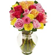 Букет из 25 коротких роз