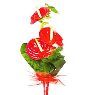 Букет із 3 антуриумов