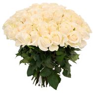 Bouquet of 43 white roses