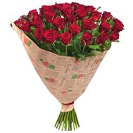 Букет из 43 роз в бумаге