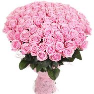 Bouquet of 47 pink roses