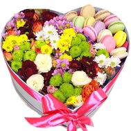 Flower box с макарунами