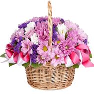 Хризантемы в корзине