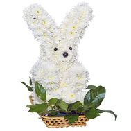 Іграшка Зайчик з квітів