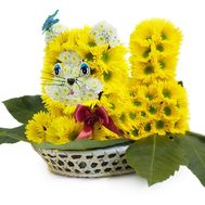 Кішечка з квітів