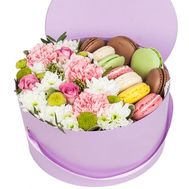 Модная коробка цветов с макаронами