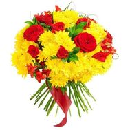 Букет цветов - Бодрящее золото